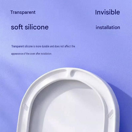 Large size 6 pack Toilet Seat Bumpers Transparent PU Gel Pads - Anti-Slip Shock Absorbing Cushions, Silent Close Protection, Easy Install Bathroom Hardware