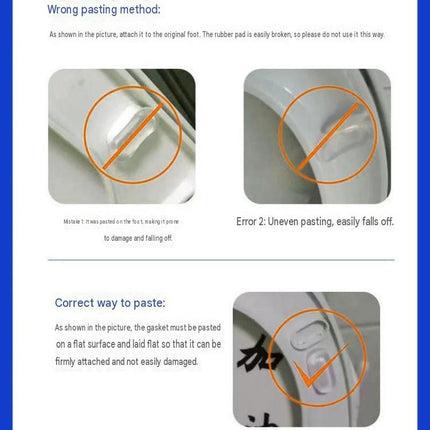 Large size 6 pack Toilet Seat Bumpers Transparent PU Gel Pads - Anti-Slip Shock Absorbing Cushions, Silent Close Protection, Easy Install Bathroom Hardware