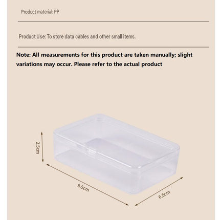 White Storage Box Set（Extra-large storage box + 22 small boxes） - Transparent Flip-Lid Compartments, Multi-Use Organiser for Chargers, Earbuds, Cards and Jewellery