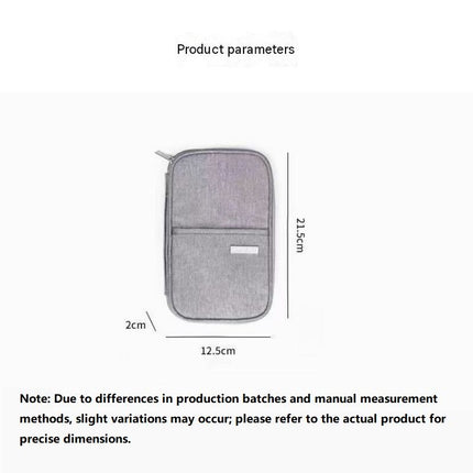 3-pack Small size Blue Travel Document Organiser - Waterproof Oxford Cloth Passport Holder With Multi-Pocket Storage - Portable Card And Cash Wallet For Holidays