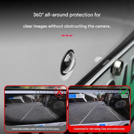 1 pair Car Camera Lens Protector Cover - ABS Material - Dustproof and Waterproof Shield for 360 Degree Reverse Imaging System - Scratch Resistant Protection for Vehicle Safety