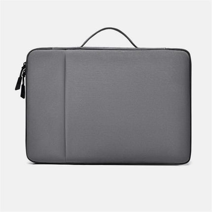 Dark gray 180 Degree Open Laptop Sleeve - Water Resistant Oxford Fabric - Shock Absorbing Padded Protection, Multi Compartment Organizer for 13.3 Inch MacBook and Huawei Laptops