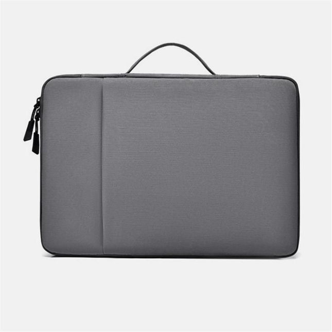 Dark gray 180 Degree Open Laptop Sleeve - Water Resistant Oxford Fabric - Shock Absorbing Padded Protection, Multi Compartment Organizer for 13.3 Inch MacBook and Huawei Laptops