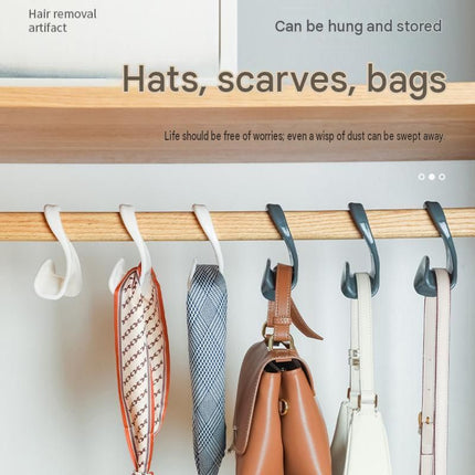 3-pack black  Arched Wardrobe Bag Hook - Heavy Duty PP Plastic Hanger for Handbags, Ties, Scarves, Hats, Fits Rods Up to 3.5cm, Space Saving Closet Organizer