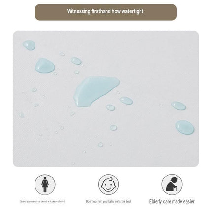 193*203cm White Waterproof Mattress Protector - Microfibre Terry Towelling Top, TPU Membrane Barrier, Machine Washable Fitted Sheet with 4 Corner Straps