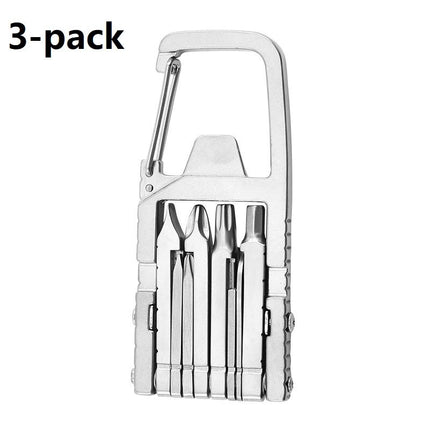 3-pack 13-in-1 Stainless Steel Multi Function Tool - SIM Card Ejector, Phone Stand, Screwdriver and Camera Tripod Accessory for Photography and Everyday Repairs