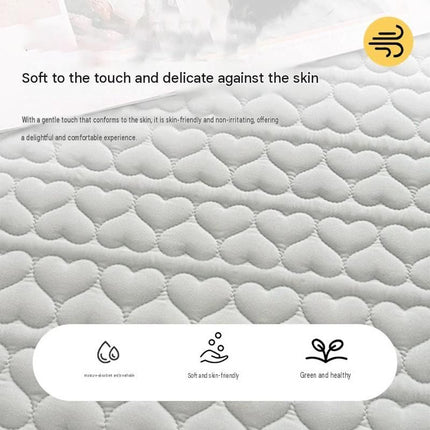 Skin-friendly and comfortable Pillow Protector 48x74cm Beige（Pack of 1）- Sweat and Oil Resistant Polyester Pillowcase with Quilted Padding, Easy Clean Bedding Cover for Home Use