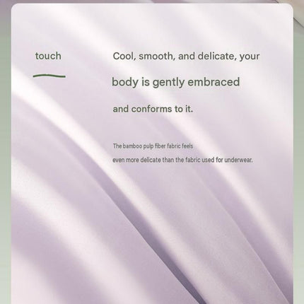 1-pack Green Bamboo Pulp Fibre Pillowcase - 48x74cm Single - Cooling Silky Touch, Moisture Wicking, Machine Washable, Breathable Sleep Comfort for Home Use