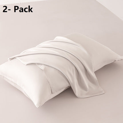 2-pack Grey Bamboo Pulp Fibre Pillowcase - 48x74cm Single - Cooling Silky Touch, Moisture Wicking, Machine Washable, Breathable Sleep Comfort for Home Use