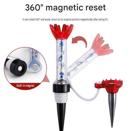 3 piece Golf Accessories Gift Set - Magnetic Anti-Fly Tee, Spirit Level Hat Clip Marker, Metal Divot Repair Tool with Alignment Lines, Portable Course Essentials for Men