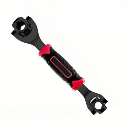8-in-1 Multi-Function Socket Wrench Black 6-tooth 8-21mm- Chrome Vanadium Steel, Non-Slip Grip Handle, Compact 25cm Repair Tool for Automotive and Home Maintenance