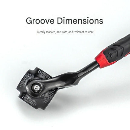 8-in-1 Multi-Function Socket Wrench Black 12-tooth 8-19mm - Chrome Vanadium Steel, Non-Slip Grip Handle, Compact 25cm Repair Tool for Automotive and Home Maintenance