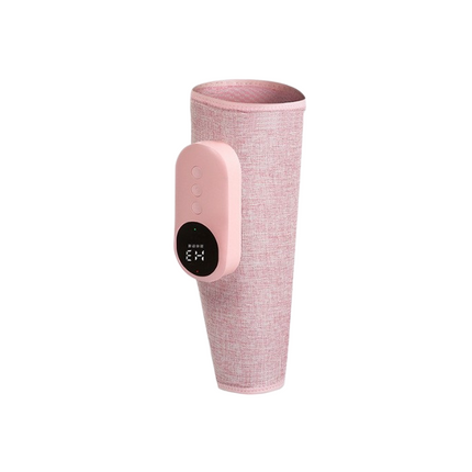 Pink （1 pack） Wireless Air Compression Leg Calf Massager with Heat - Rechargeable Kneading Relaxation Wrap for Sore Muscles, Travel, Home and Office Use, Portable Design with Multiple Modes