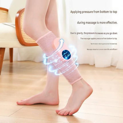 Grey（1 pack）Wireless Air Compression Leg Calf Massager with Heat - Rechargeable Kneading Relaxation Wrap for Sore Muscles, Travel, Home and Office Use, Portable Design with Multiple Modes