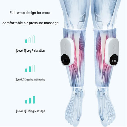 Pink （1 pair）Wireless Air Compression Leg Calf Massager with Heat - Rechargeable Kneading Relaxation Wrap for Sore Muscles, Travel, Home and Office Use, Portable Design with Multiple Modes