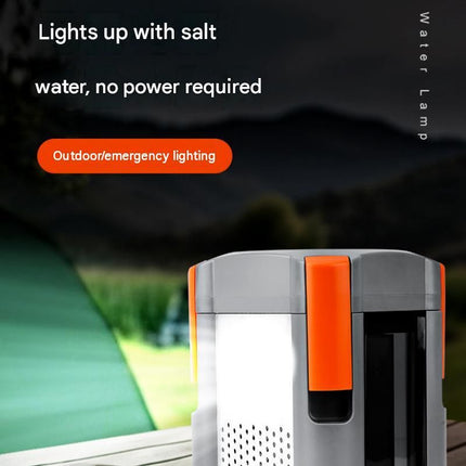 Saltwater Powered LED Camping Lantern - Emergency Light with 72 Hour Runtime, No Battery Required, Portable Outdoor Lamp for Disaster Prep, Fishing and Hiking