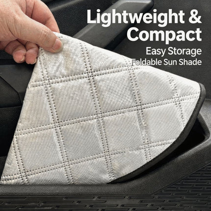 Silvery Reflective Steering Wheel Sun Shade Cover - Universal Fit Aluminum Foil Heat Shield, 43cm Diameter, Prevents Hot Steering Wheel, Easy Install, Foldable for Storage