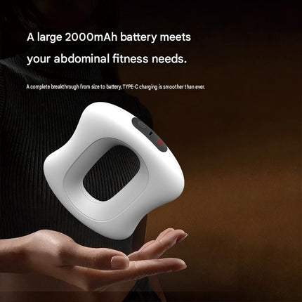 2 Pack Portable Fascia Ring Massager with Heat - 9 Speed Vibration, 40C Warmth, 2000mAh Battery, ABS Body, for Waist Abdomen Shoulder Neck Relaxation