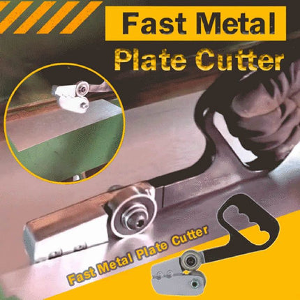 3 Pack Fast Metal Plate Cutter - Zinc Alloy and Steel Manual Sheet Metal Shear - Non-Slip Handle, Portable Handheld Cutting Tool for Aluminium, PVC Board and Thin Iron Sheets