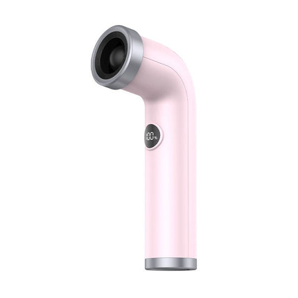 Pink Handheld Bladeless High-Speed Fan - 100 Speed Levels, LED Display, USB-C Rechargeable Portable Mini Fan for Travel, Commute & Outdoor - Lightweight 169g Personal Cooling Device with Safe Air Intake