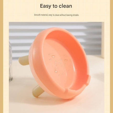 2 Pack Yellow Elevated Pet Food Bowl - Cute Pig Design Raised Feeder for Cats and Small Dogs - Non-Slip ABS Material, Easy Clean, Ergonomic Neck Protection