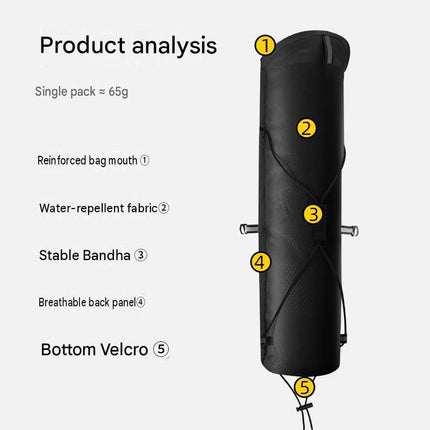 Black Foldable Hiking Poles with Black Carry Bag - Aluminium Alloy Trekking Sticks - External Lock, EVA Grip, Tungsten Tip, Adjustable 95-110cm, Lightweight Walking Sticks for Camping and Travel