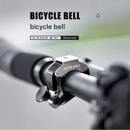 2 Pack Silver Mini Bicycle Bell - Lightweight Aluminium Alloy Handlebar Ring with Crisp Sound, Compact Safety Horn for Road and Mountain Bikes
