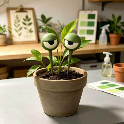 1 pair Eyes flowerpot decorative ornaments - 3D Printed Pot Decorations, Quirky Planter Accessory with Personality for Home Garden Desk Gift
