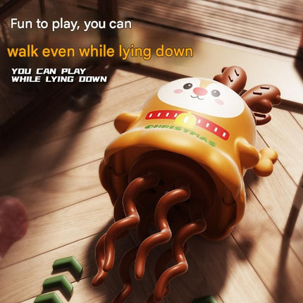 Santa Claus design Wind Up Dancing Toy - Halloween and Christmas ABS Plastic Twist Action Figure - Battery Free Spinning and Walking Motion for Party Favors and Holiday Decor
