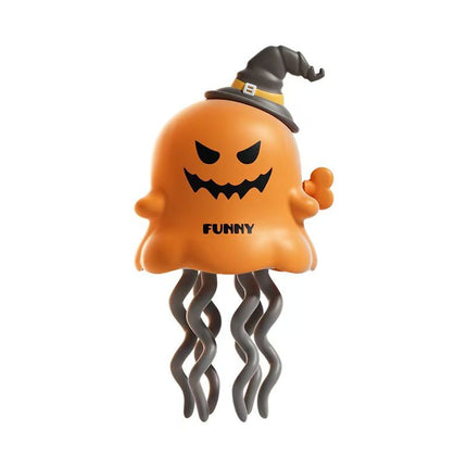 Pumpkin-inspired design Wind Up Dancing Toy - Halloween and Christmas ABS Plastic Twist Action Figure - Battery Free Spinning and Walking Motion for Party Favors and Holiday Decor