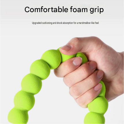 Green Blue Multi Functional Dog Leash with Foam Handle - 1.85m Nylon Hands Free Crossbody Lead with 360 Degree Swivel Clip - Adjustable Waist and Shoulder Walking Rope for Small Medium Large Dogs