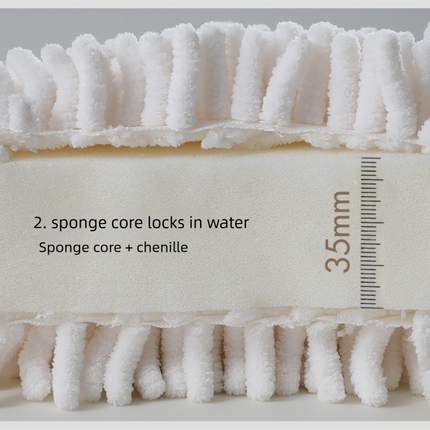 3 Pack Hanging Hand Drying Ball (Blue+White+Gray), Chenille Towel with Sponge Core for Kitchen and Bathroom