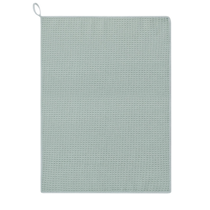 4 Pack Green Microfibre Cleaning Cloths - 30 x 40 cm Waffle Texture Absorbent Reusable Cloths for Kitchen, Bar, Benchtop and Everyday Cleaning