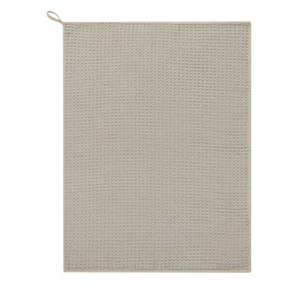 4 Pack Khaki Microfibre Cleaning Cloths - 30 x 40 cm Waffle Texture Absorbent Reusable Cloths for Kitchen, Bar, Benchtop and Everyday Cleaning