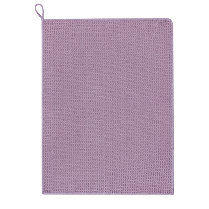 6 Pack Purple Microfibre Cleaning Cloths - 30 x 40 cm Waffle Texture Absorbent Reusable Cloths for Kitchen, Bar, Benchtop and Everyday Cleaning