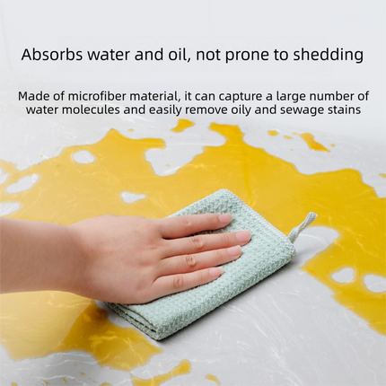 6 Pack Purple Microfibre Cleaning Cloths - 30 x 40 cm Waffle Texture Absorbent Reusable Cloths for Kitchen, Bar, Benchtop and Everyday Cleaning