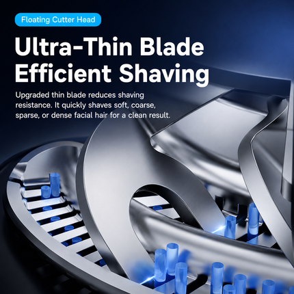Electric Rotary Shaver for Men - Deluxe Multi-Grooming Set, USB Rechargeable Digital Display Shaver for Beard, Facial and Travel Grooming