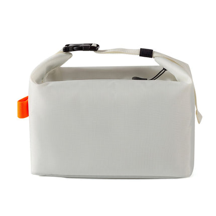 Beige Foldable Insulated Lunch Bag - Waterproof Oxford Cloth Lunch Tote with Thickened Aluminium Foil Lining for Work, Office, Meal Prep and Daily Food Carry