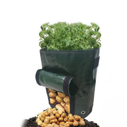 Potato Grow Bags 2 Pack 35x50cm Vegetable Planting Bags PE Garden Planter Bags for Potatoes Tomatoes Fruits and Vegetables
