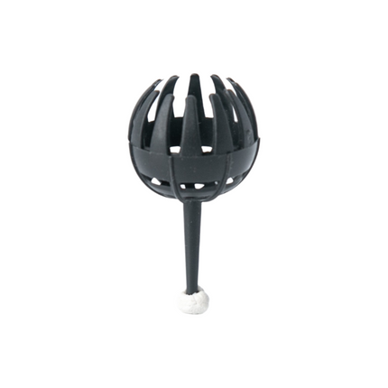 50 Pack Fertiliser Baskets with Ground Spikes (Black Large) - Reusable Garden Fertiliser Holders for Potted Plants, Flowers, Bonsai and Home Gardening