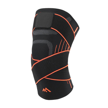 Adjustable Knee Brace 1PC XXL Size - Breathable Compression Knee Support with Wrap Strap for Running, Hiking, Cycling, Badminton and Gym Training
