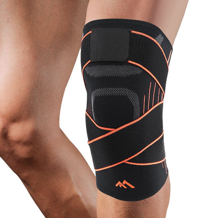 Adjustable Knee Brace Pair 2PCS XXL Size - Breathable Compression Knee Supports with Wrap Straps for Running, Hiking, Cycling, Badminton and Gym Training
