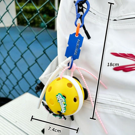 Style E 1PC Pickleball Bag Charm Gift, Sports Bag Hanging Ornament, Pickleball Accessory Decoration for Sports Lovers
