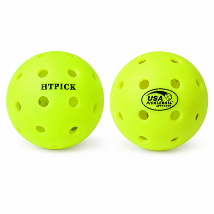 Pickleball Balls 3 Pack - Outdoor Pickleball Balls with 40 Holes, PE Material Tournament Style Pickle Balls for Stable Flight, Consistent Bounce and Training Games