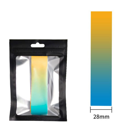 Pickleball Paddle Edge Guard Tape - Blue Orange gradient Protective Trim Strip, Flexible Adhesive Paddle Edge Protector for Scratch Resistance, Decorative Wear Guard