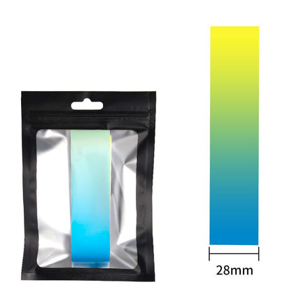 Pickleball Paddle Edge Guard Tape - Blue Yellow gradient Protective Trim Strip, Flexible Adhesive Paddle Edge Protector for Scratch Resistance, Decorative Wear Guard