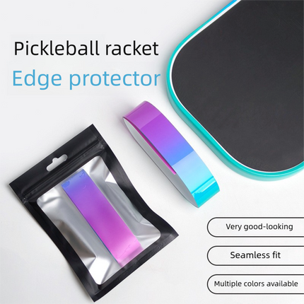 Pickleball Paddle Edge Guard Tape - Blue Yellow gradient Protective Trim Strip, Flexible Adhesive Paddle Edge Protector for Scratch Resistance, Decorative Wear Guard