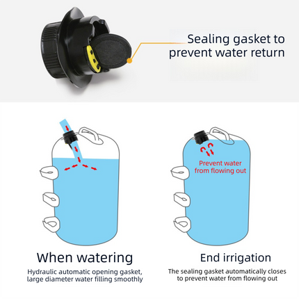 7L Gazebo Water Weight Bag Black- Portable Refillable Canopy Leg Anchor with Carry Handle, Pole Straps and Anti Backflow Valve for Camping, Marquees and Outdoor Shelters