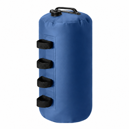 20L Gazebo Water Weight Bag Blue- Portable Refillable Canopy Leg Anchor with Carry Handle, Pole Straps and Anti Backflow Valve for Camping, Marquees and Outdoor Shelters