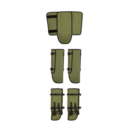 Waterproof Hiking Gaiters Green - 3 Layer Nylon Leg and Boot Covers with Adjustable Buckles for Bushwalking, Camping, Mud, Sand, Rain and Snow - 1 Pair